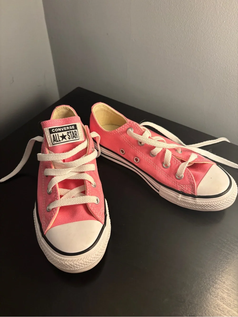 Converse Pink Low Top Canvas Sneakers